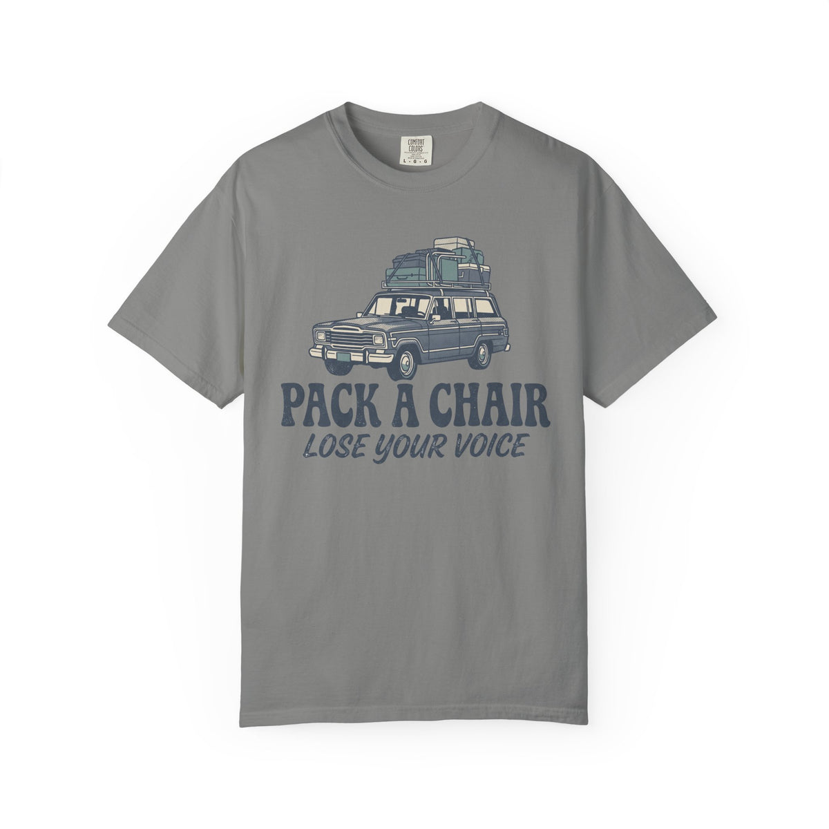 Pack A Chair. Lose Your Voice. Illustrated T-shirt