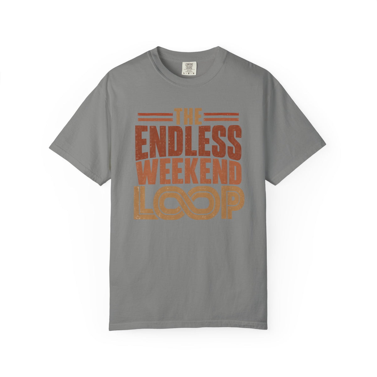 The Endless Weekend Loop Typography T-shirt