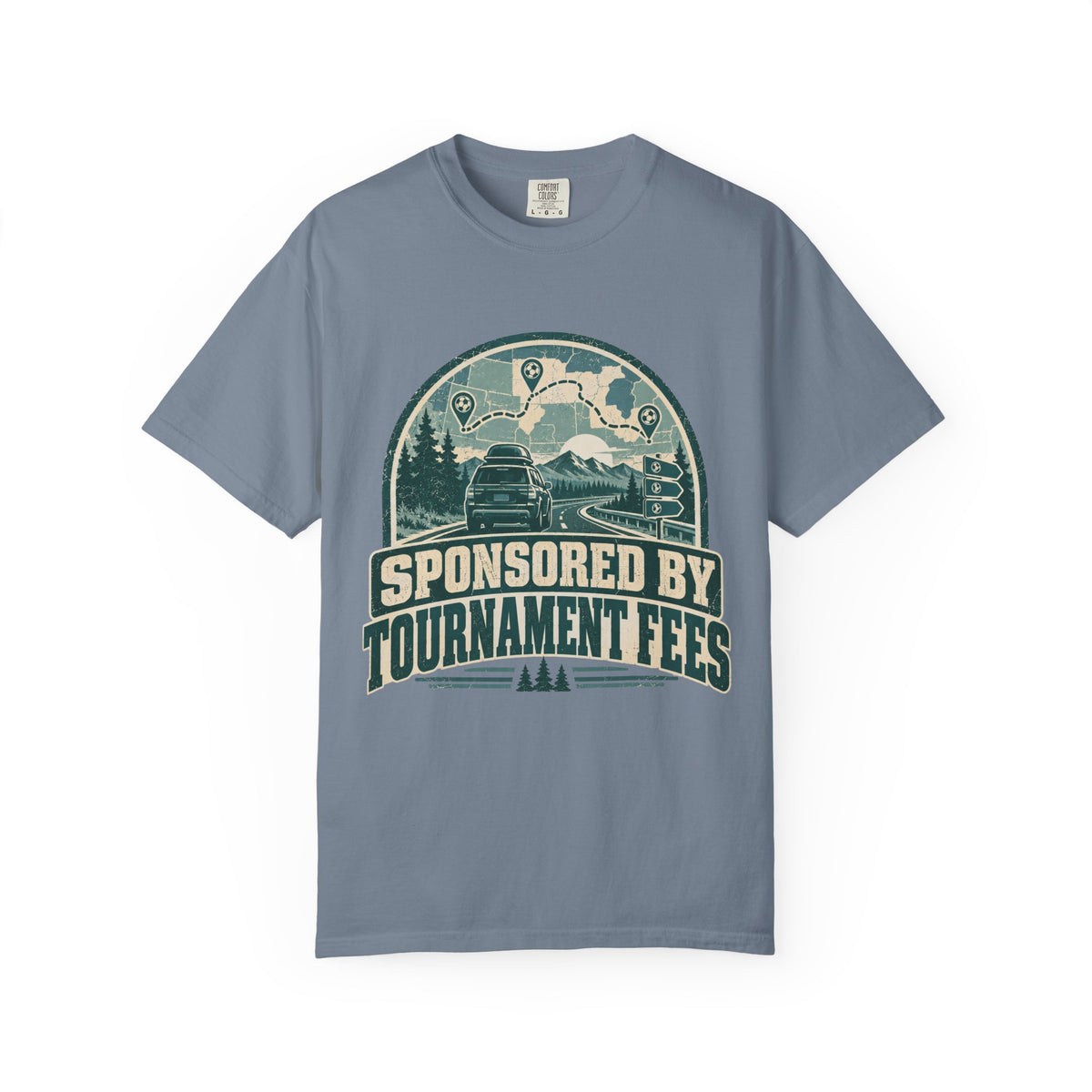 Sponsored By Tournament Fees Illustrated T-shirt
