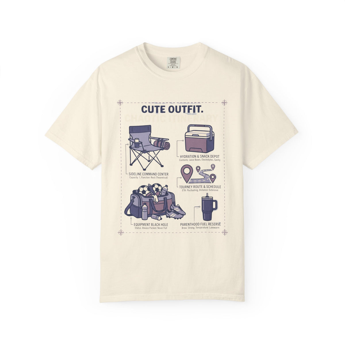 Cute Outfit. Chaotic Itinerary. Field Guide T-shirt
