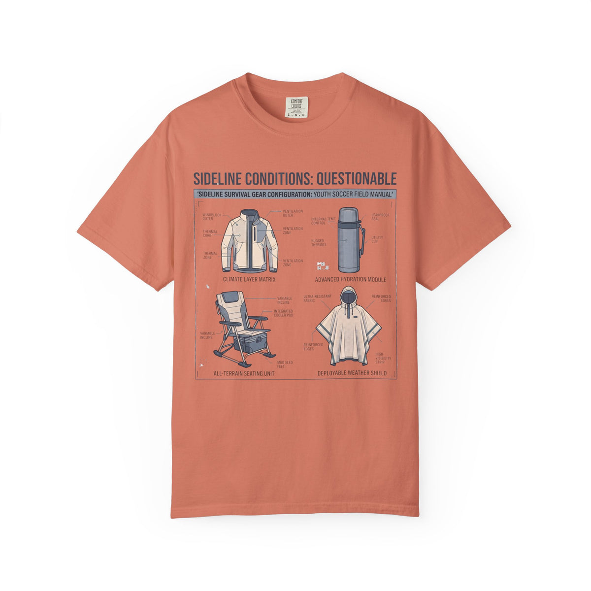 Sideline Conditions: Questionable Field Guide T-shirt