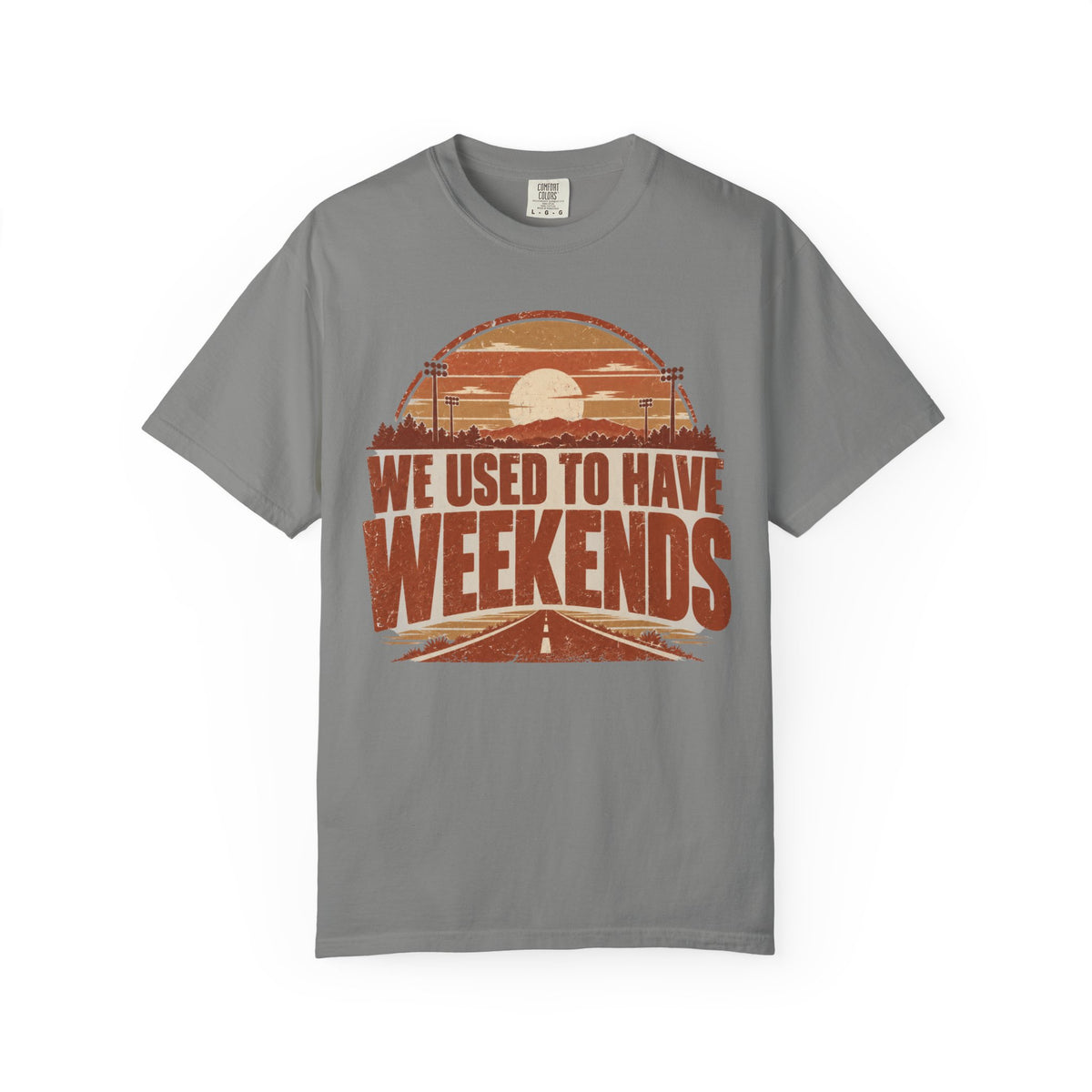 We Used To Have Weekends Illustrated T-shirt