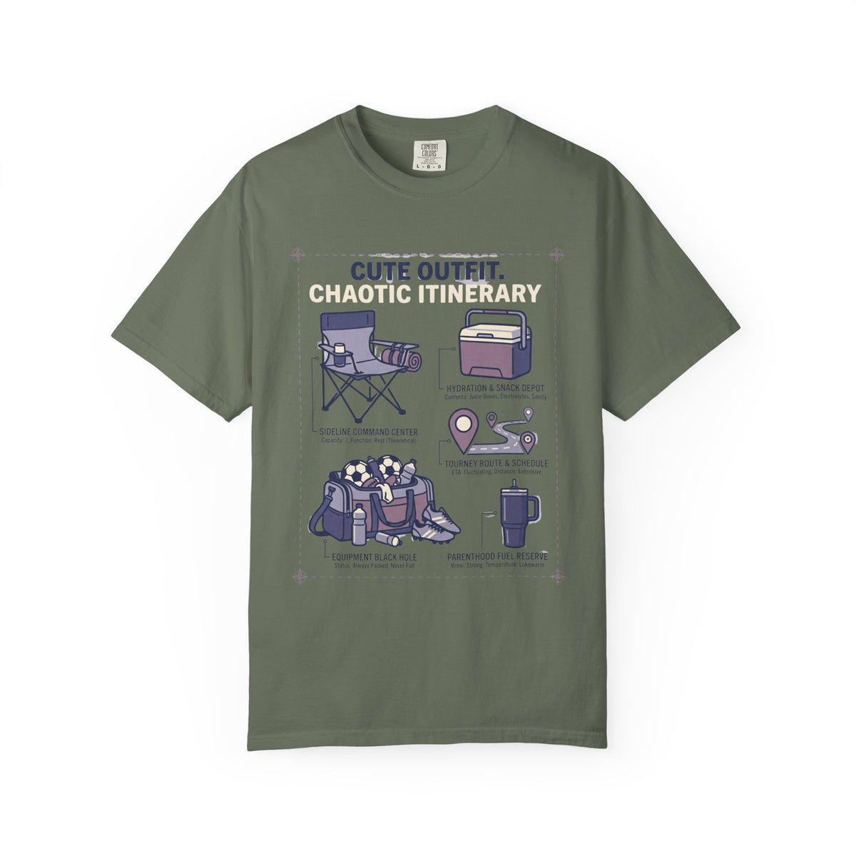 Cute Outfit. Chaotic Itinerary. Field Guide T-shirt
