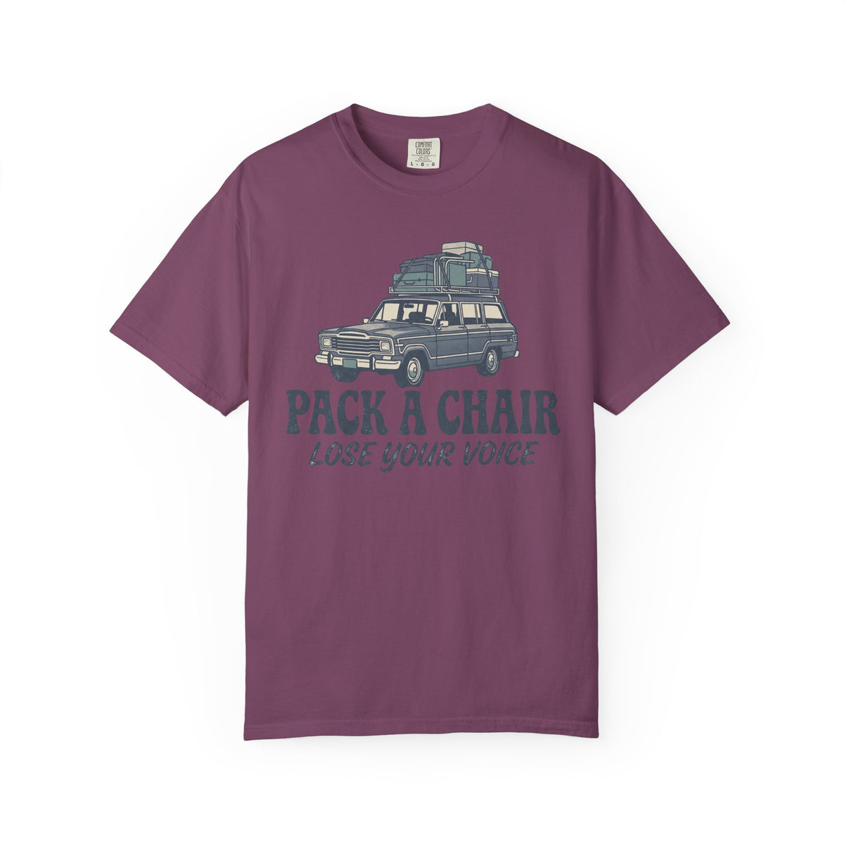 Pack A Chair. Lose Your Voice. Illustrated T-shirt