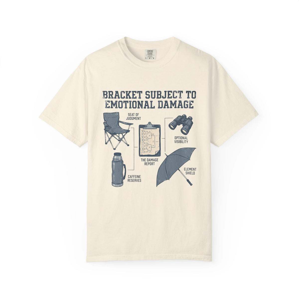 Bracket Subject To Emotional Damage. Field Guide T-shirt