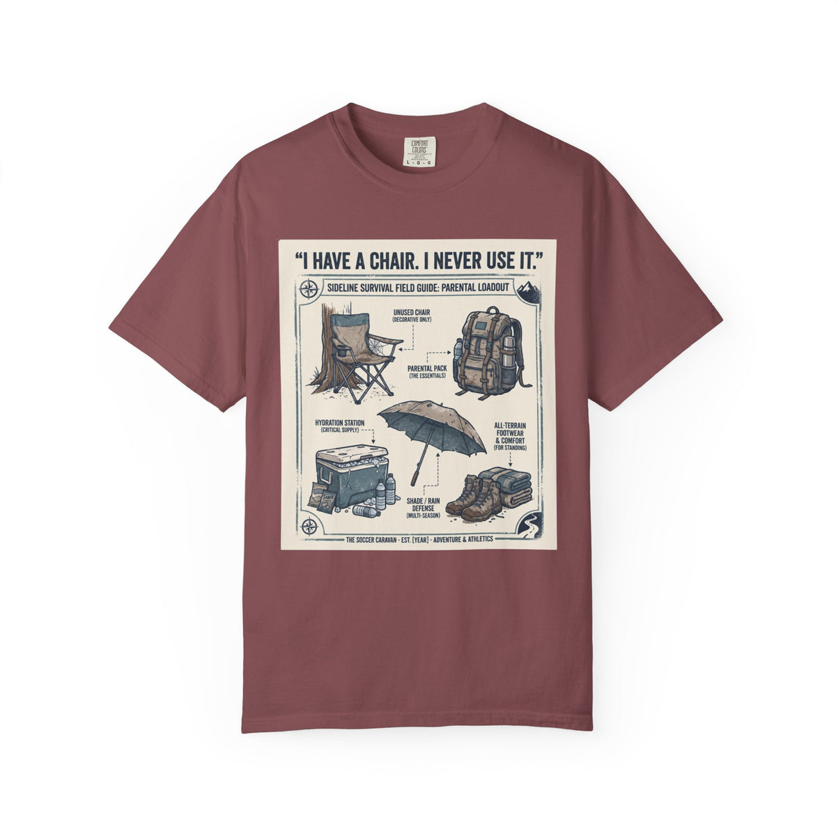 I Have A Chair. I Never Use It. Field Guide T-shirt