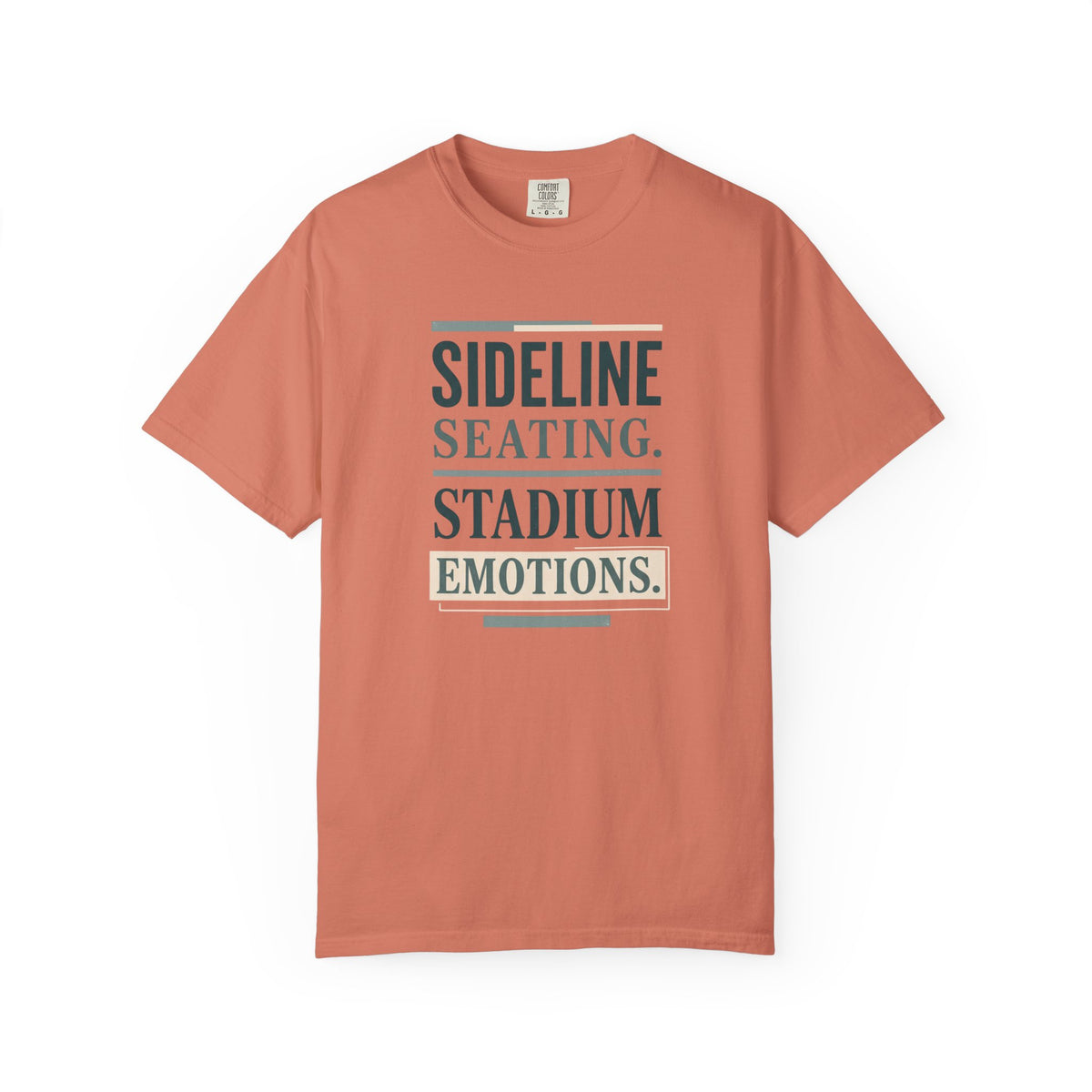 Sideline Seating. Stadium Emotions. Typography T-shirt