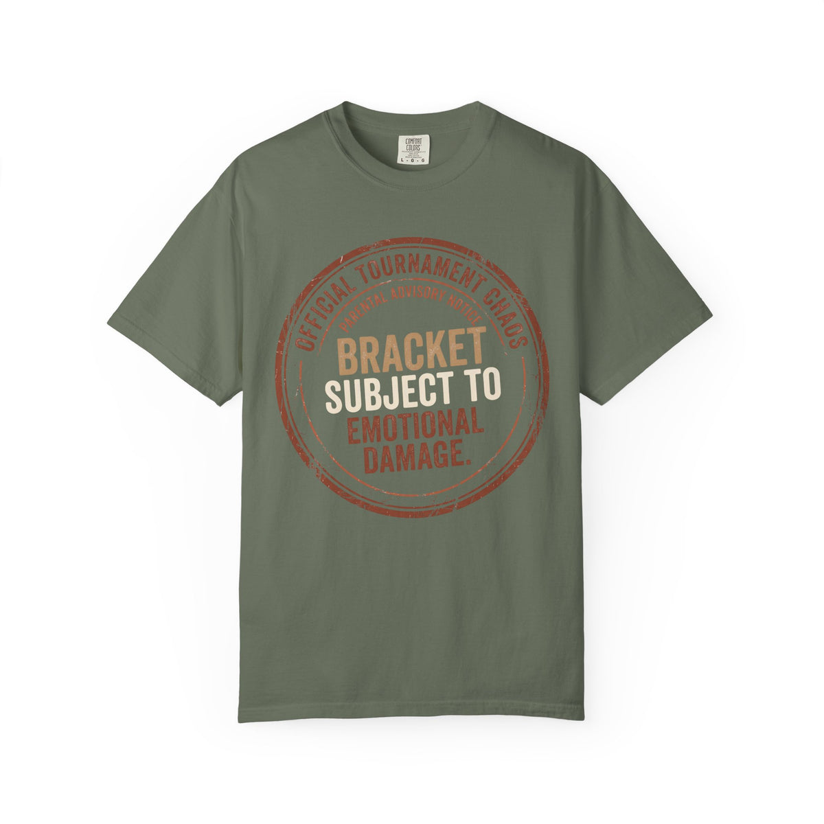 Bracket Subject To Emotional Damage. Typography T-shirt