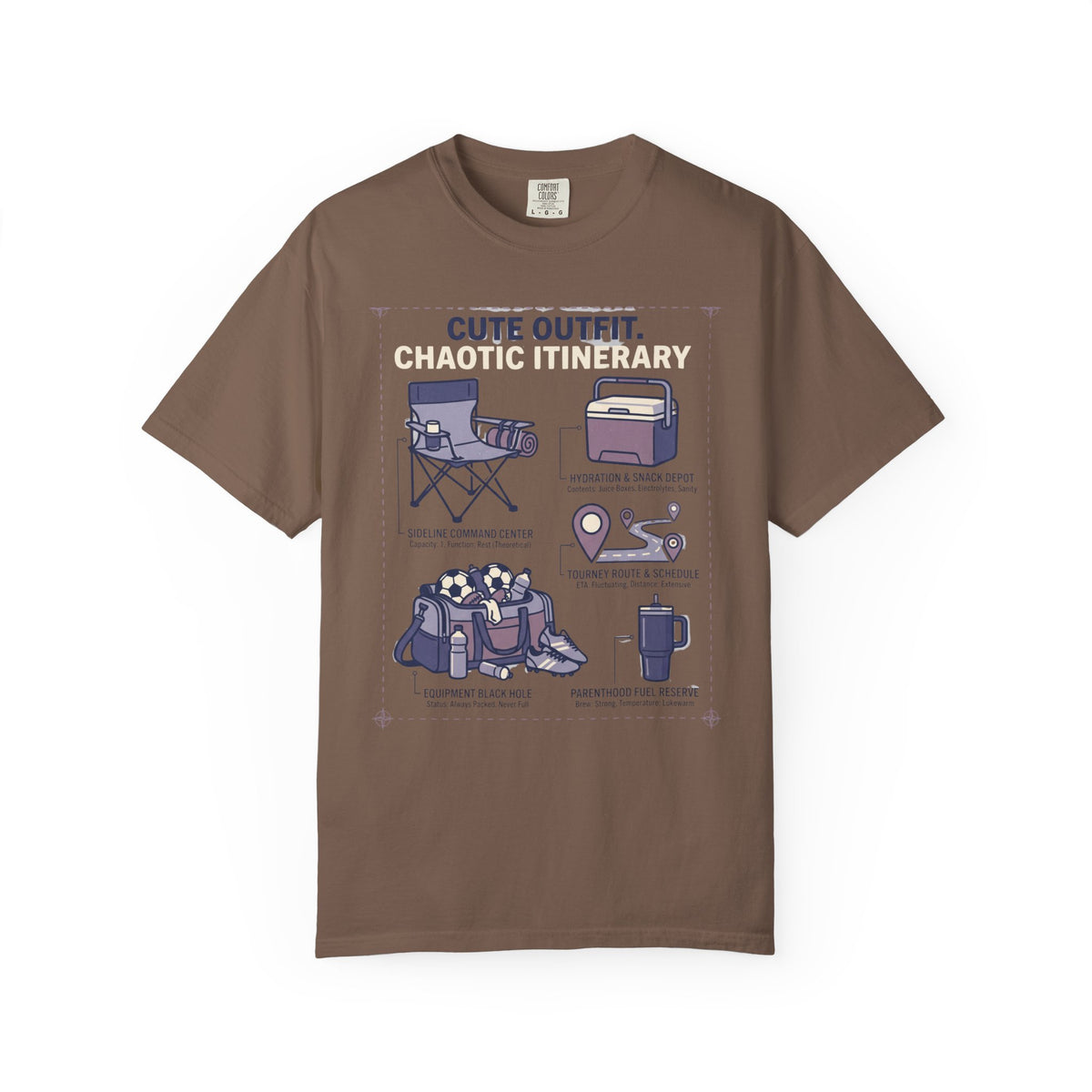 Cute Outfit. Chaotic Itinerary. Field Guide T-shirt