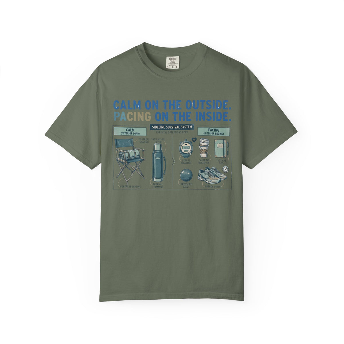 Calm On The Outside. Pacing On The Inside. Field Guide T-shirt