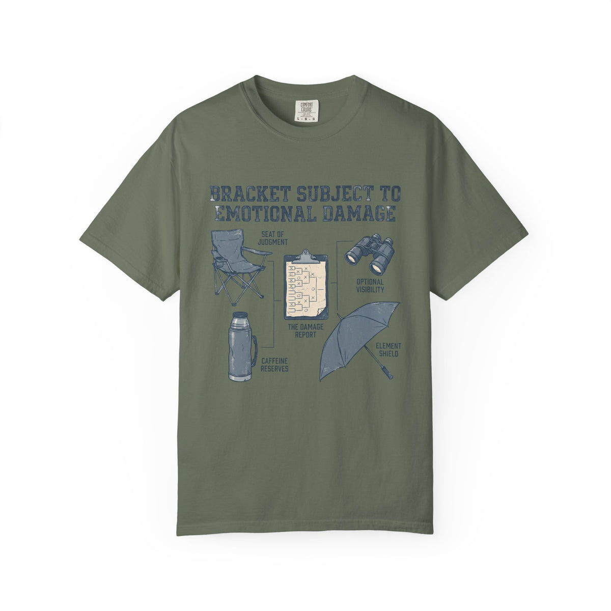 Bracket Subject To Emotional Damage. Field Guide T-shirt