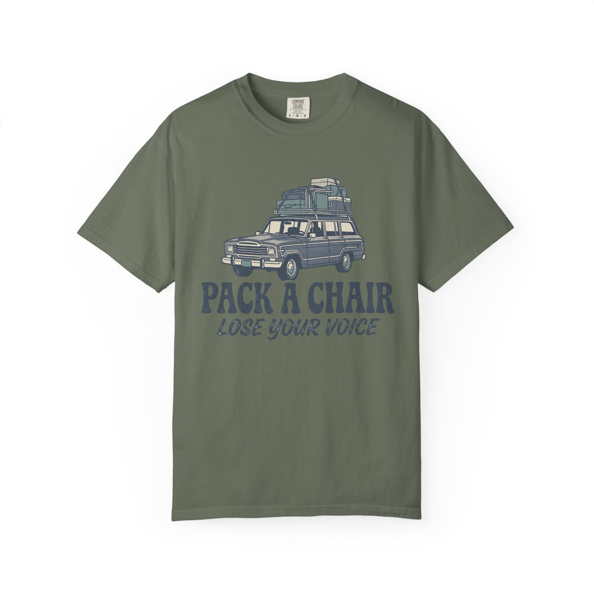 Pack A Chair. Lose Your Voice. Illustrated T-shirt