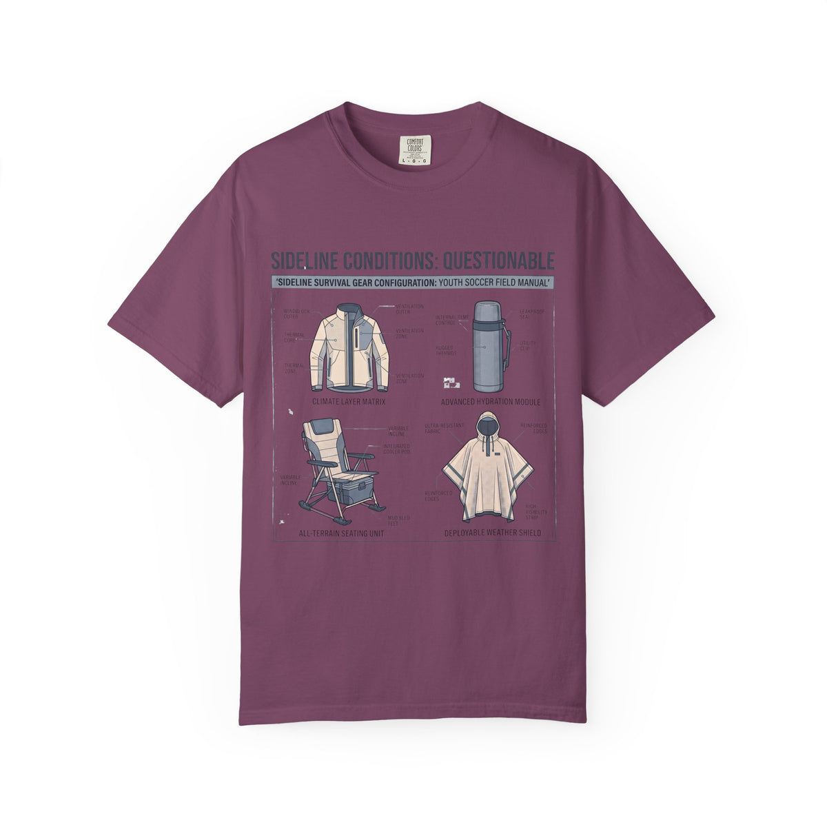 Sideline Conditions: Questionable Field Guide T-shirt