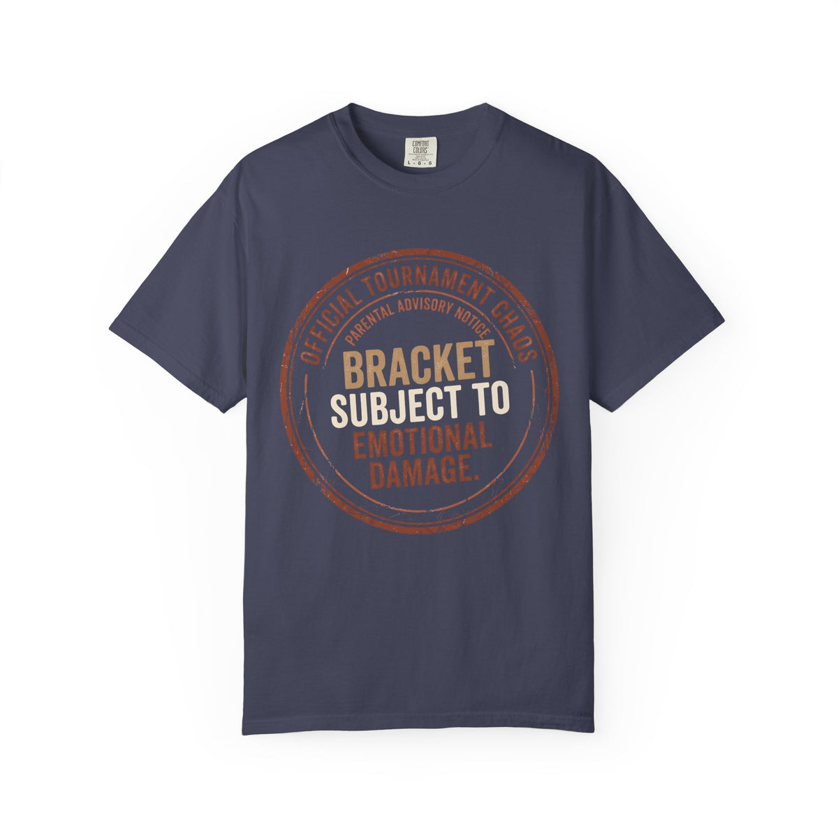 Bracket Subject To Emotional Damage. Typography T-shirt