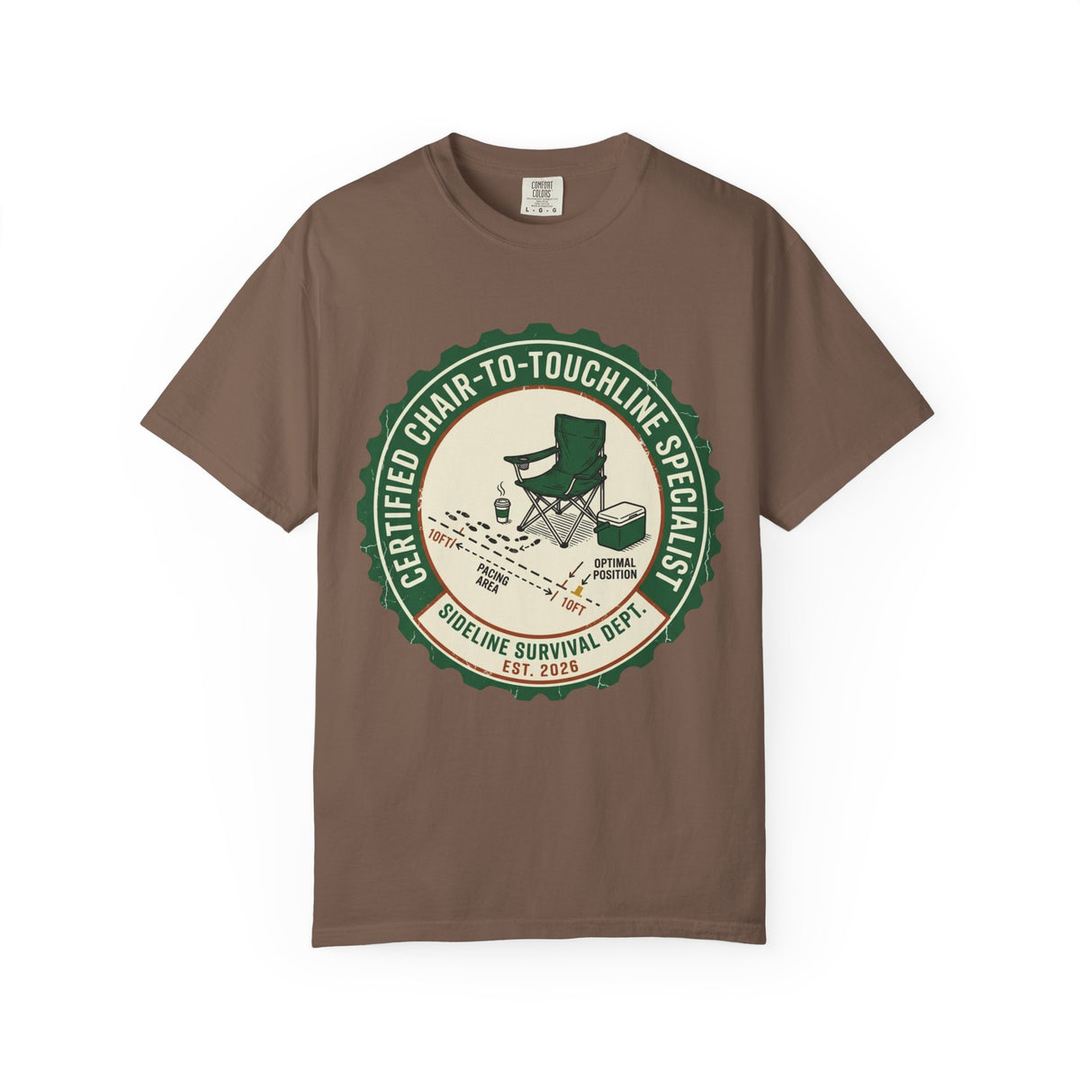 Certified Chair-To-Touchline Specialist Art Graphic T-shirt