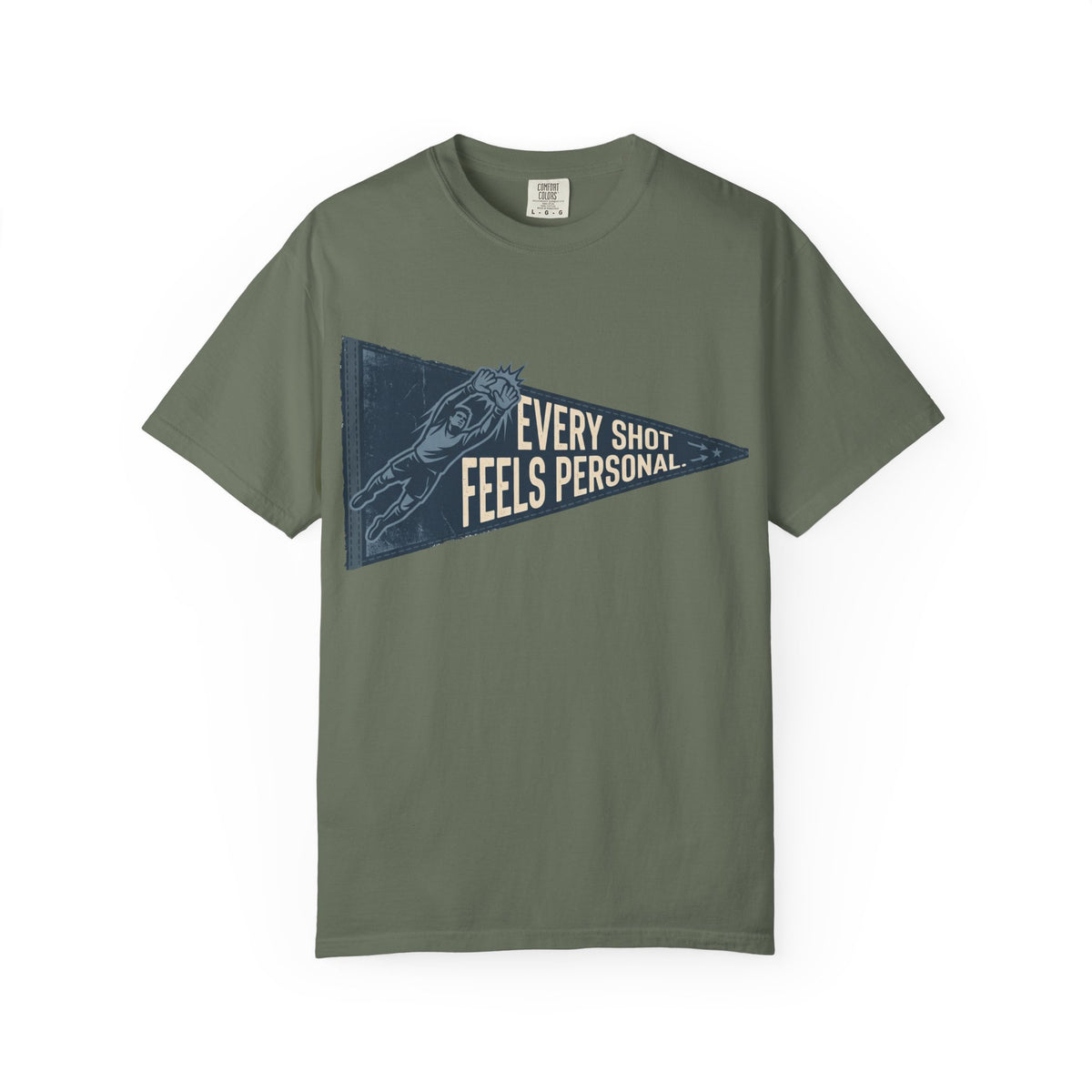 Every Shot Feels Personal. Illustrated T-shirt