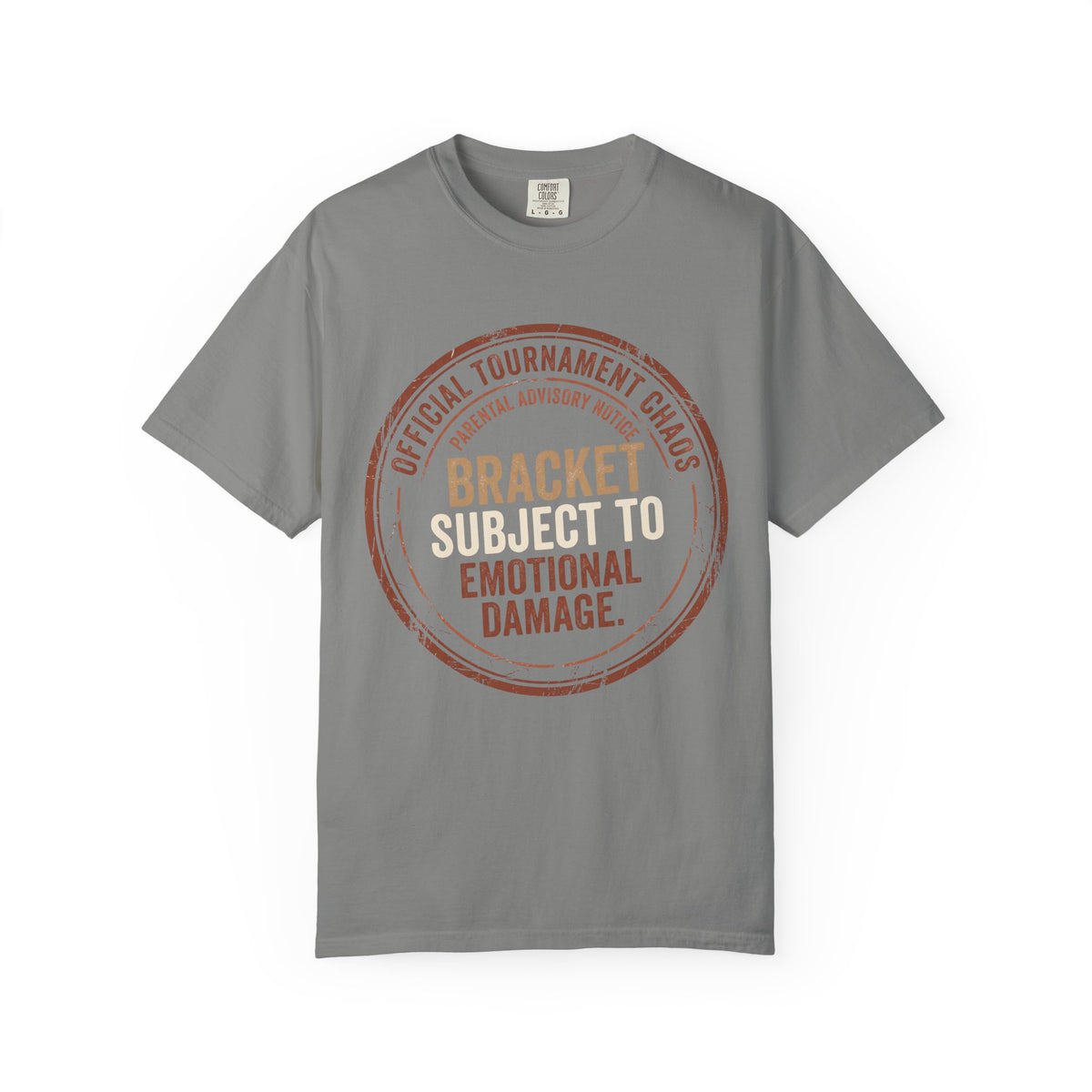 Bracket Subject To Emotional Damage. Typography T-shirt