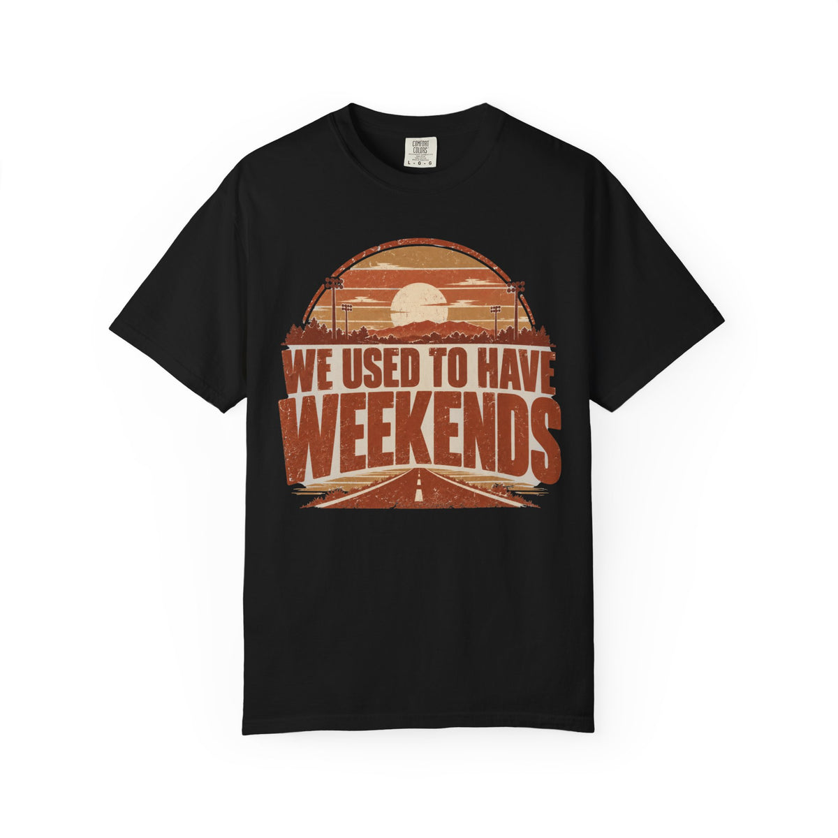 We Used To Have Weekends Illustrated T-shirt