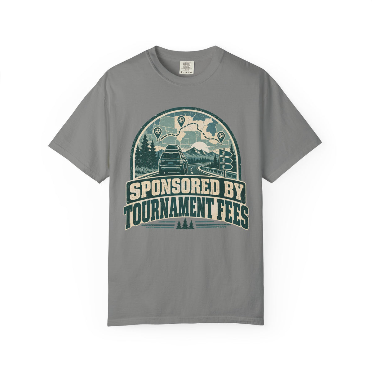 Sponsored By Tournament Fees Illustrated T-shirt