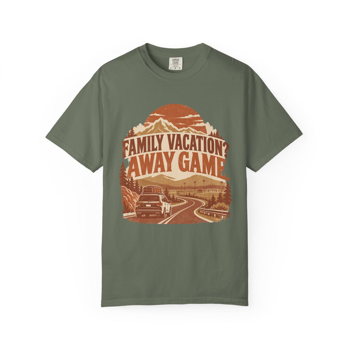Family Vacation? Away Game. Illustrated T-shirt