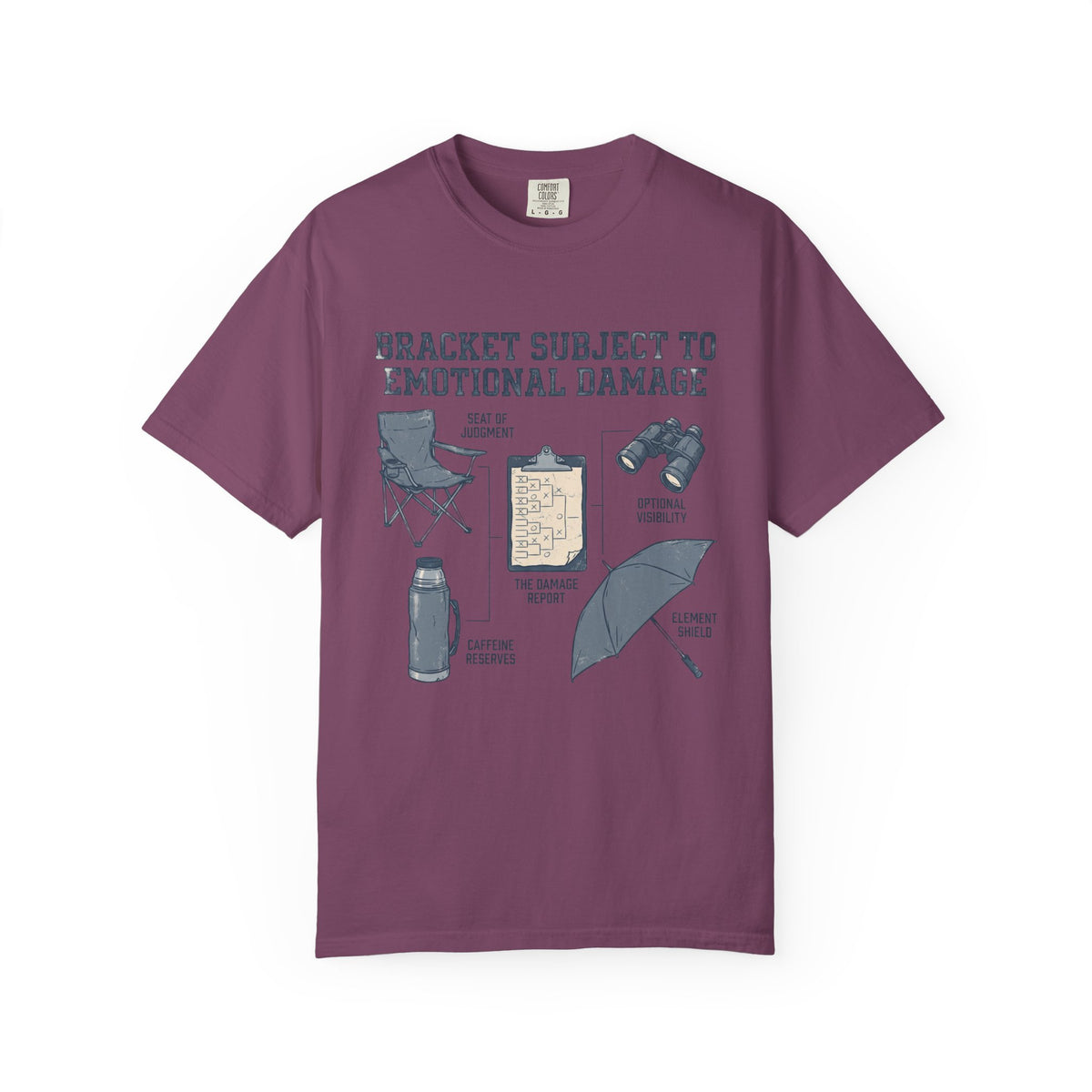 Bracket Subject To Emotional Damage. Field Guide T-shirt