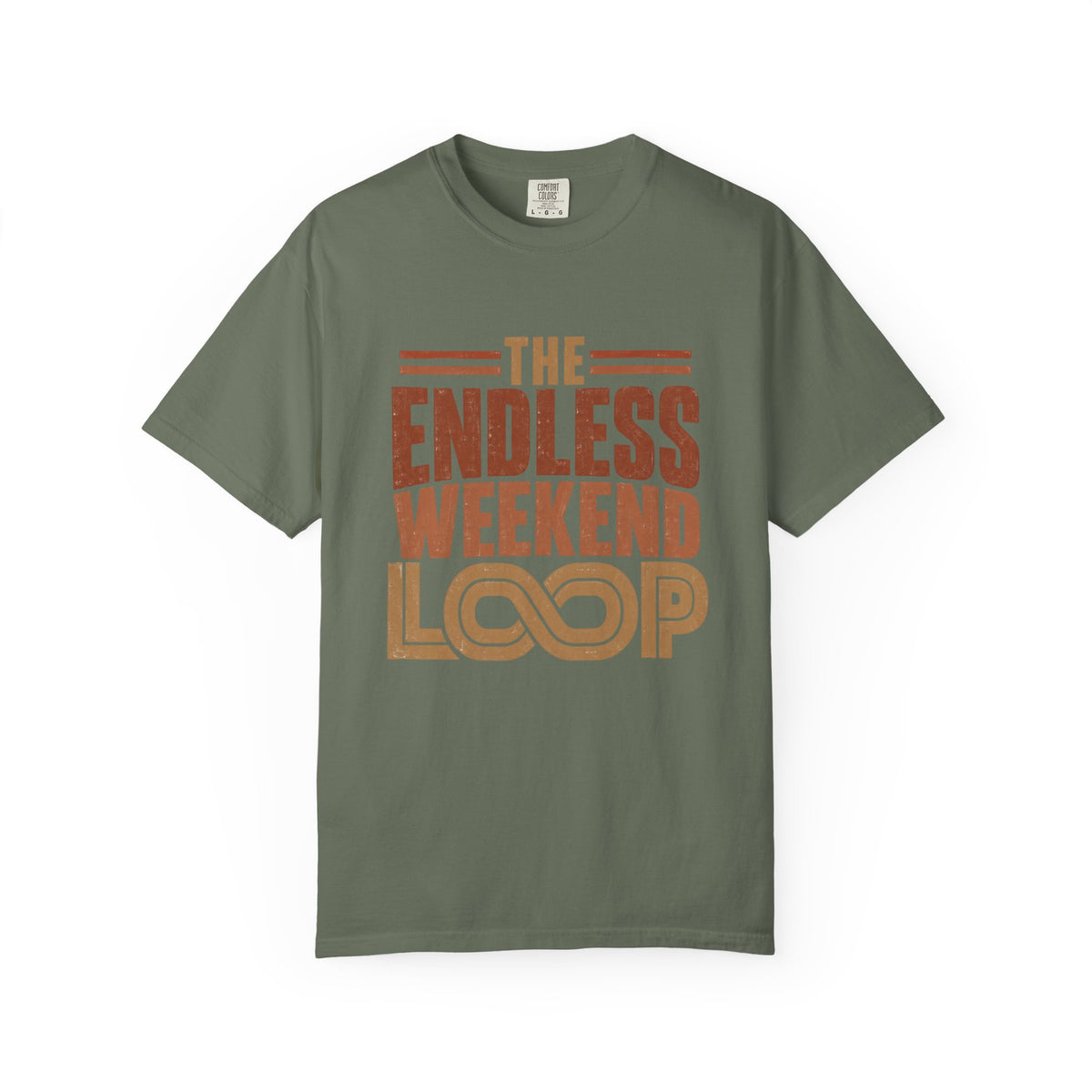 The Endless Weekend Loop Typography T-shirt