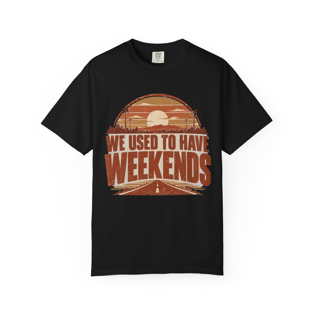 We Used To Have Weekends Illustrated T-shirt