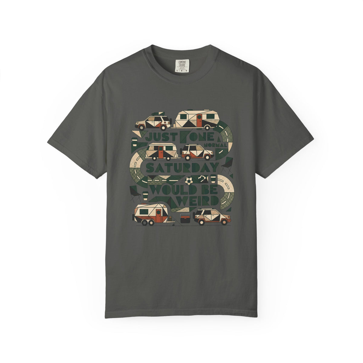 Just One Normal Saturday Would Be Weird Illustrated T-shirt