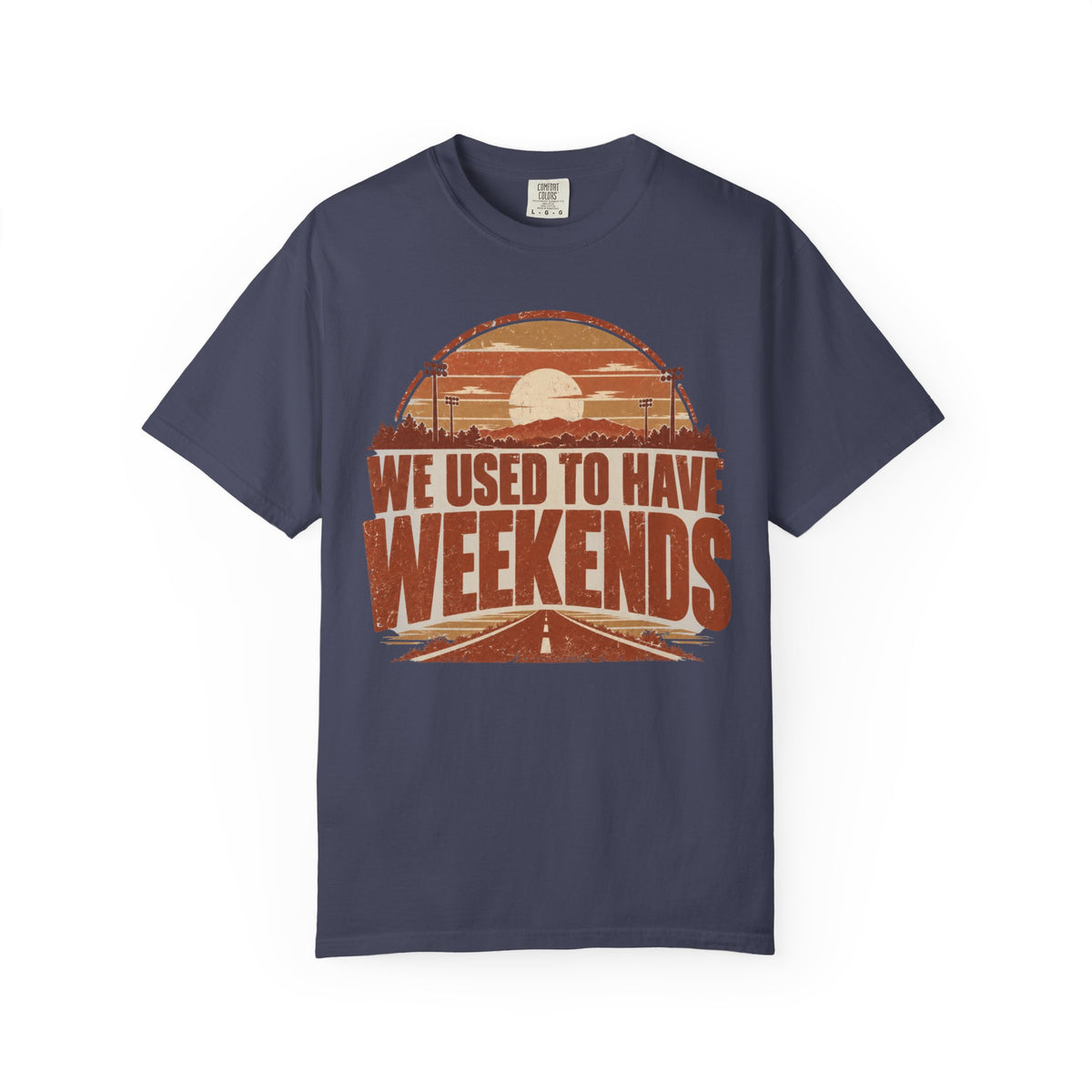 We Used To Have Weekends Illustrated T-shirt