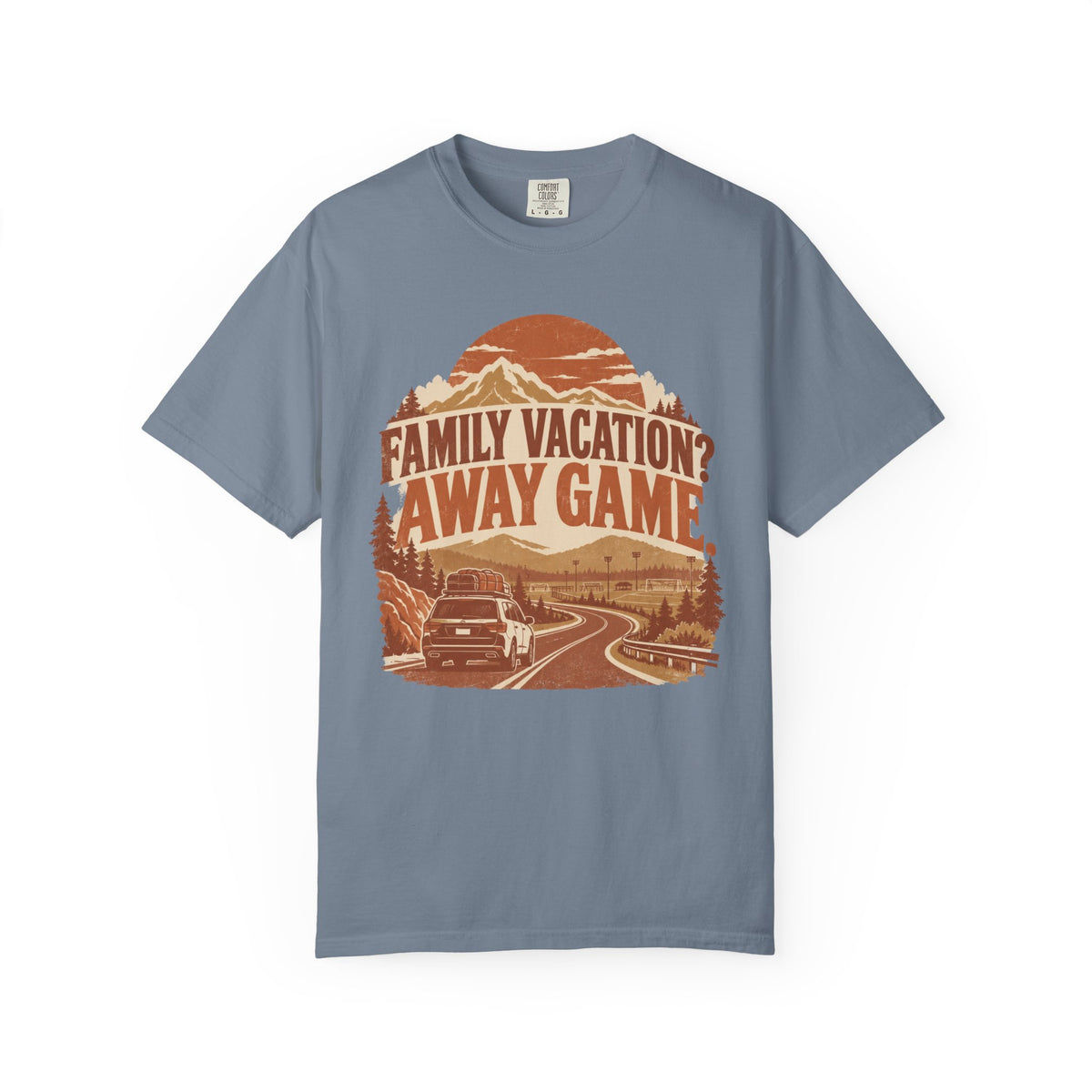 Family Vacation? Away Game. Illustrated T-shirt