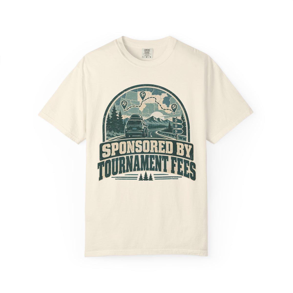 Sponsored By Tournament Fees Illustrated T-shirt