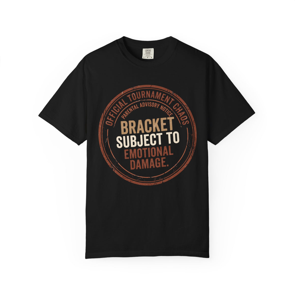 Bracket Subject To Emotional Damage. Typography T-shirt