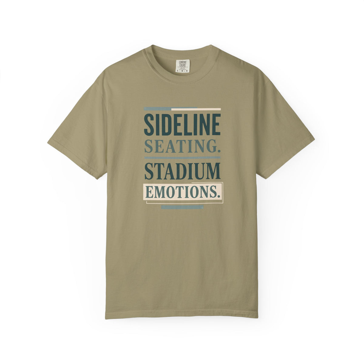 Sideline Seating. Stadium Emotions. Typography T-shirt