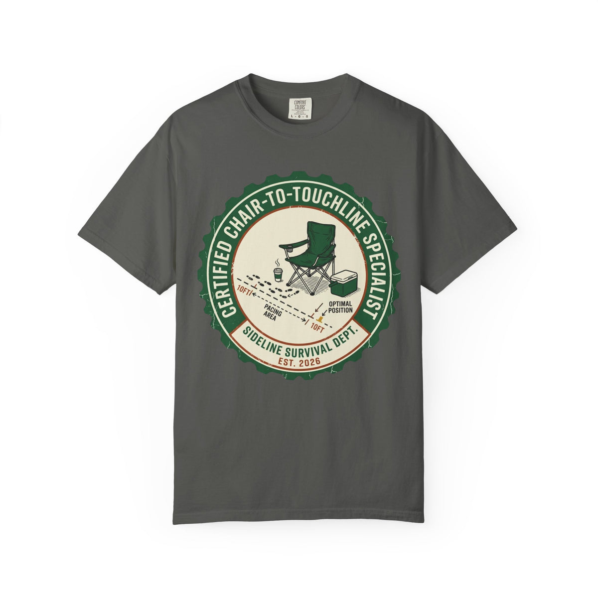 Certified Chair-To-Touchline Specialist Art Graphic T-shirt