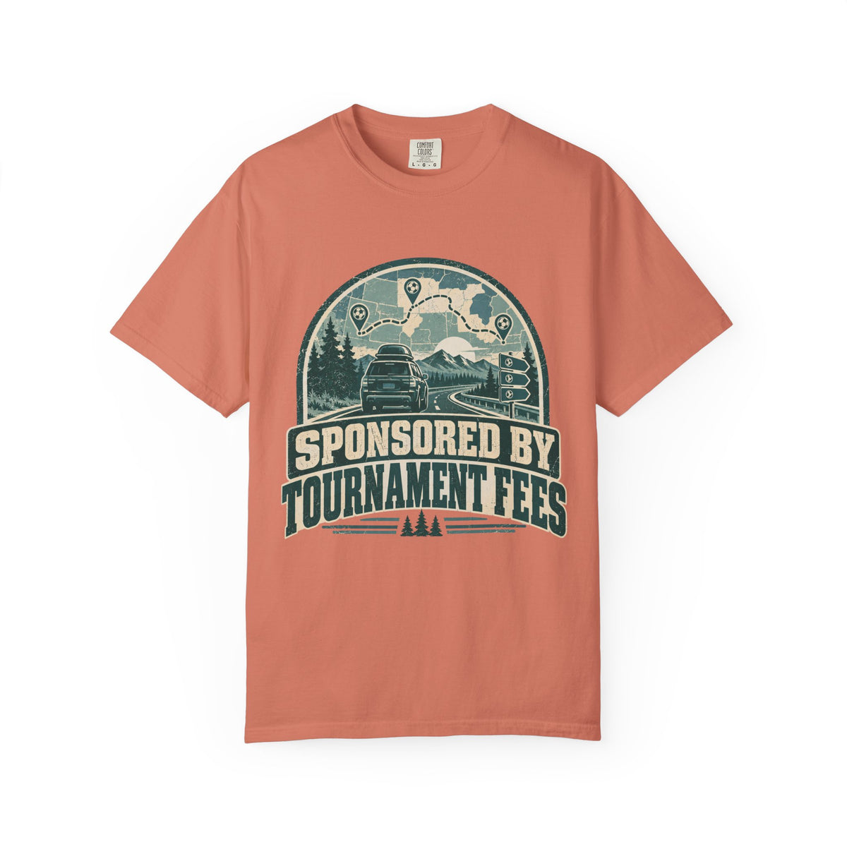 Sponsored By Tournament Fees Illustrated T-shirt