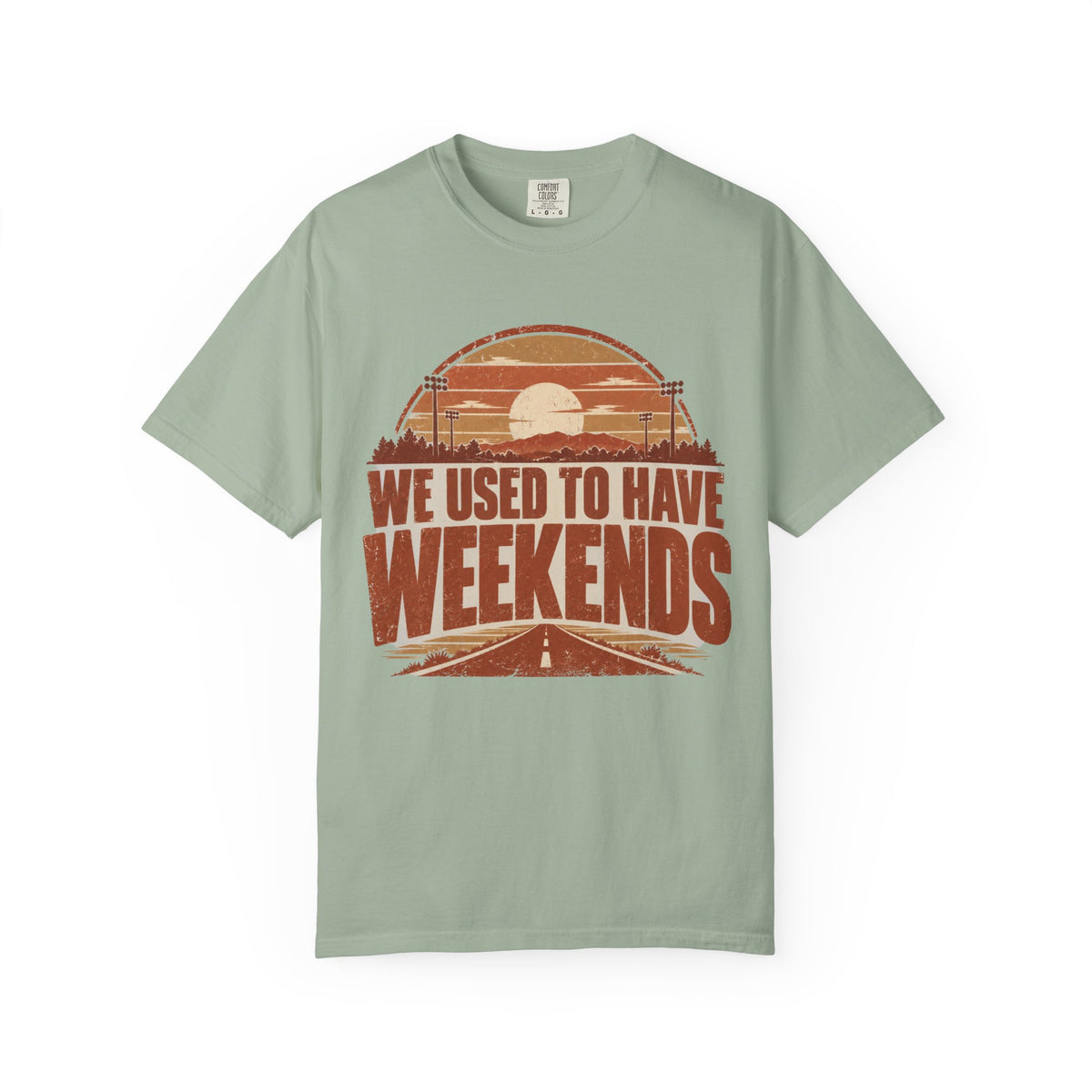 We Used To Have Weekends Illustrated T-shirt