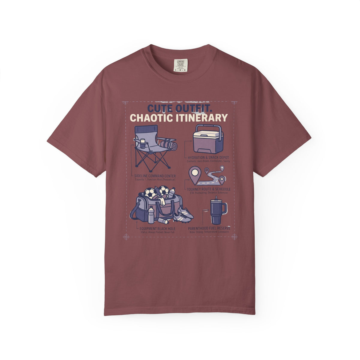 Cute Outfit. Chaotic Itinerary. Field Guide T-shirt