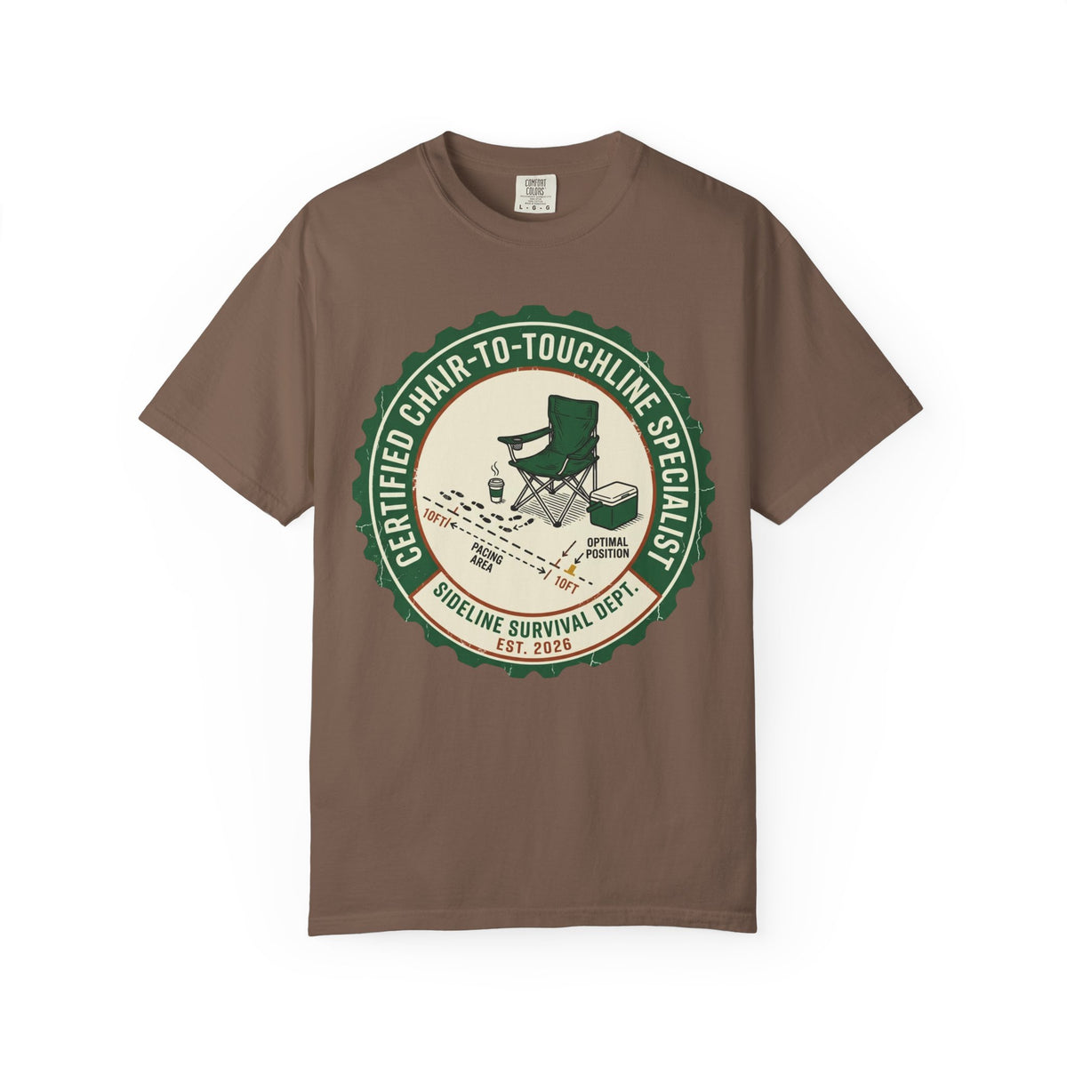 Certified Chair-To-Touchline Specialist Art Graphic T-shirt