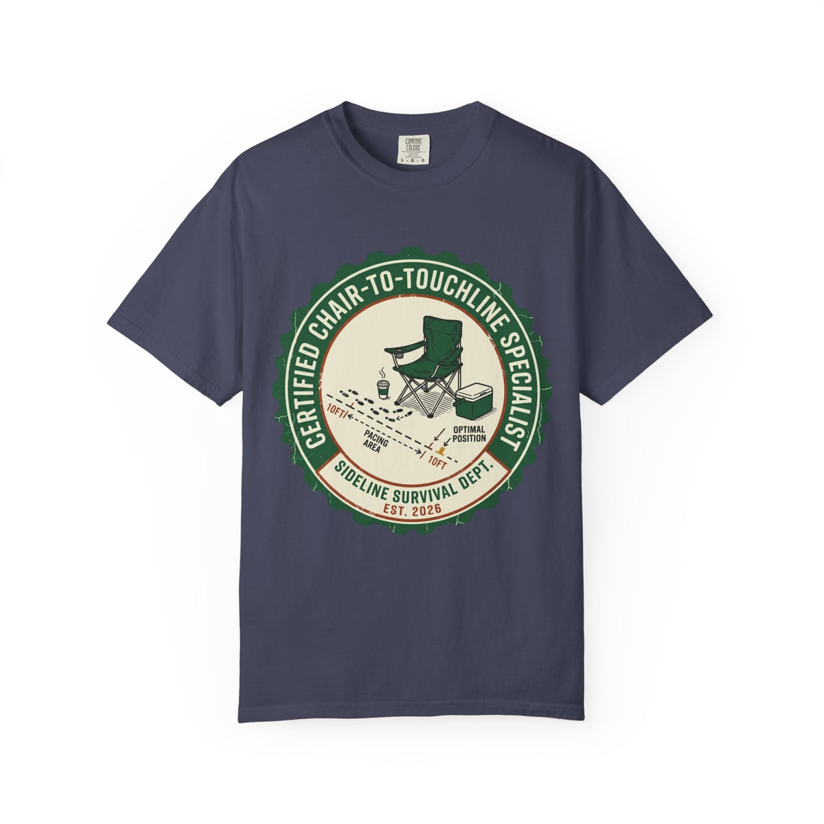 Certified Chair-To-Touchline Specialist Art Graphic T-shirt