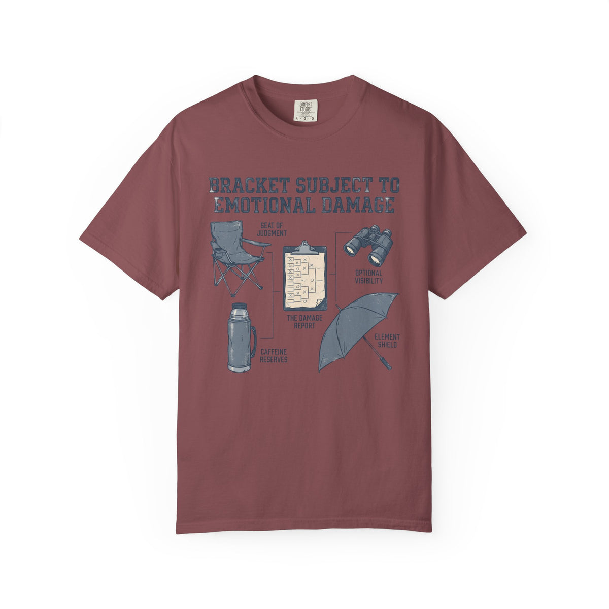 Bracket Subject To Emotional Damage. Field Guide T-shirt