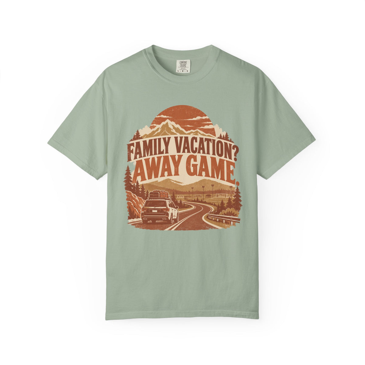Family Vacation? Away Game. Illustrated T-shirt