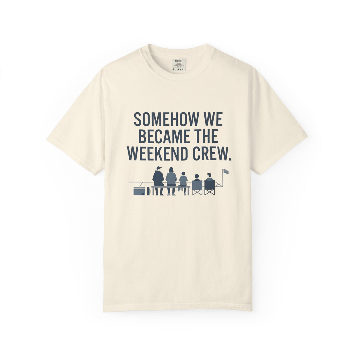 Somehow We Became The Weekend Crew. Illustrated T-shirt