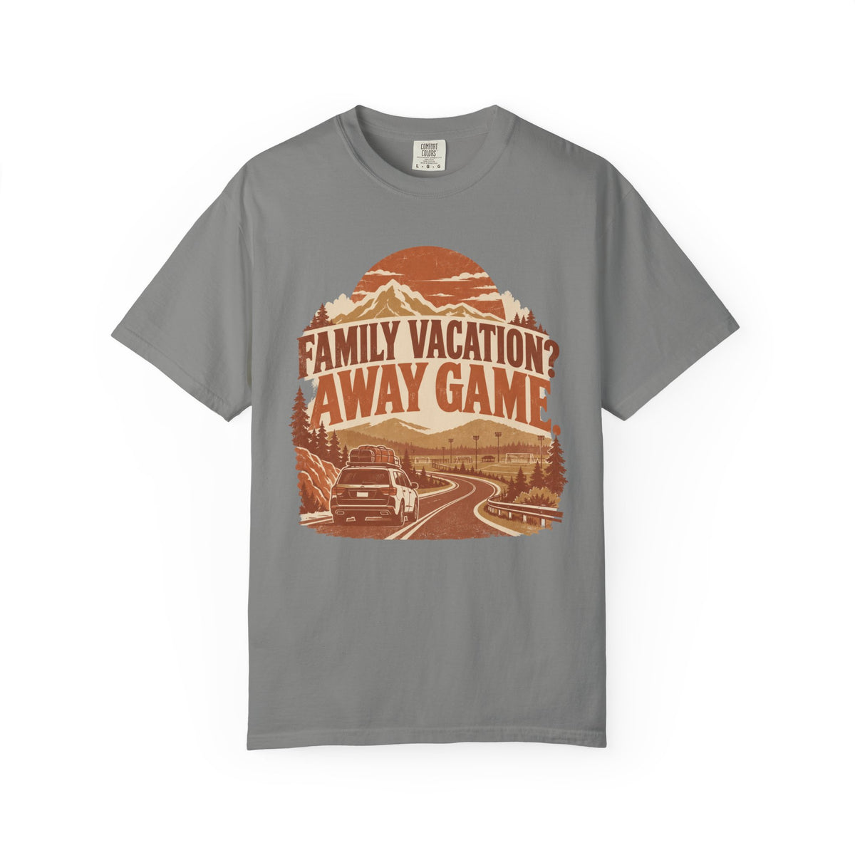 Family Vacation? Away Game. Illustrated T-shirt