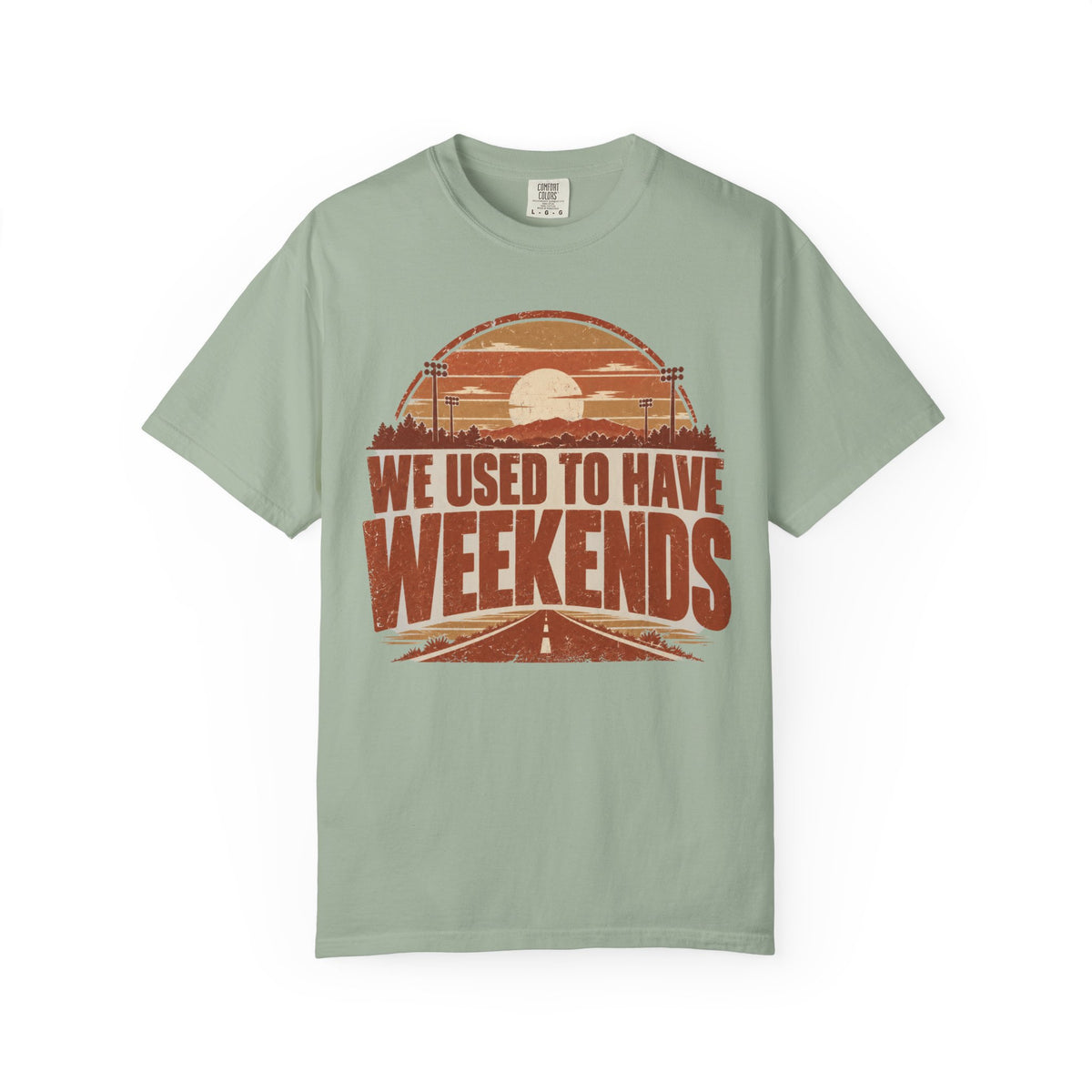 We Used To Have Weekends Illustrated T-shirt