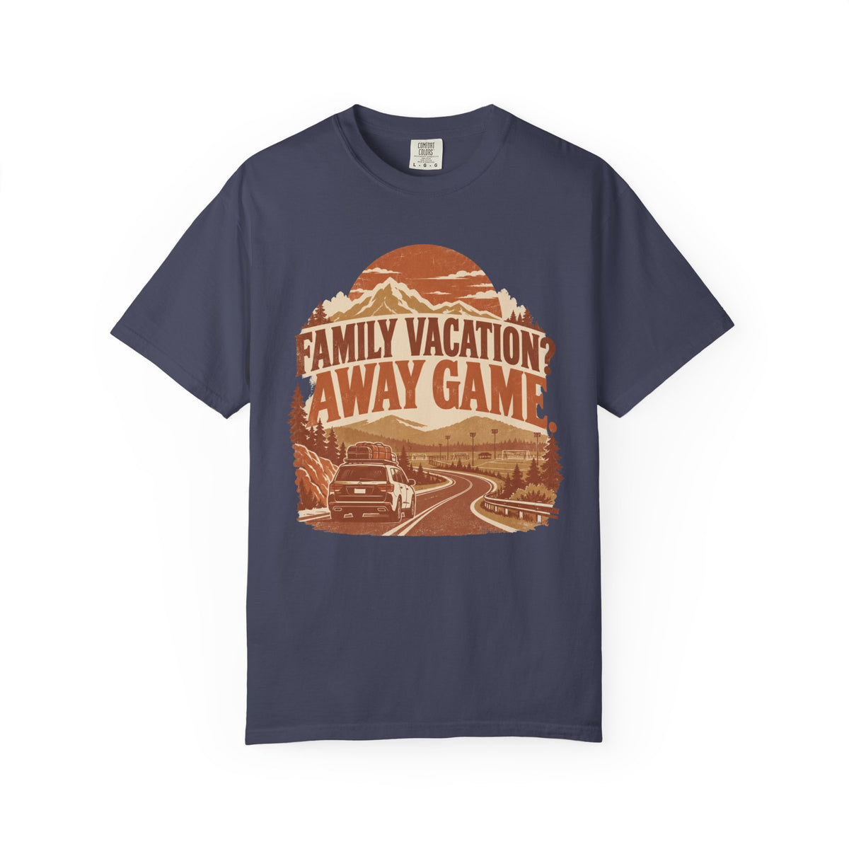 Family Vacation? Away Game. Illustrated T-shirt