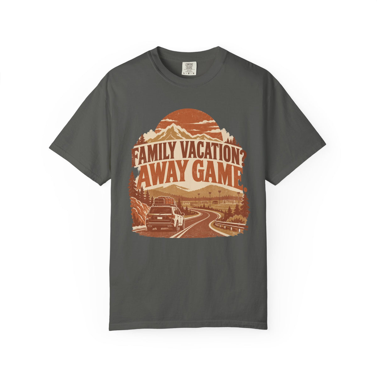 Family Vacation? Away Game. Illustrated T-shirt