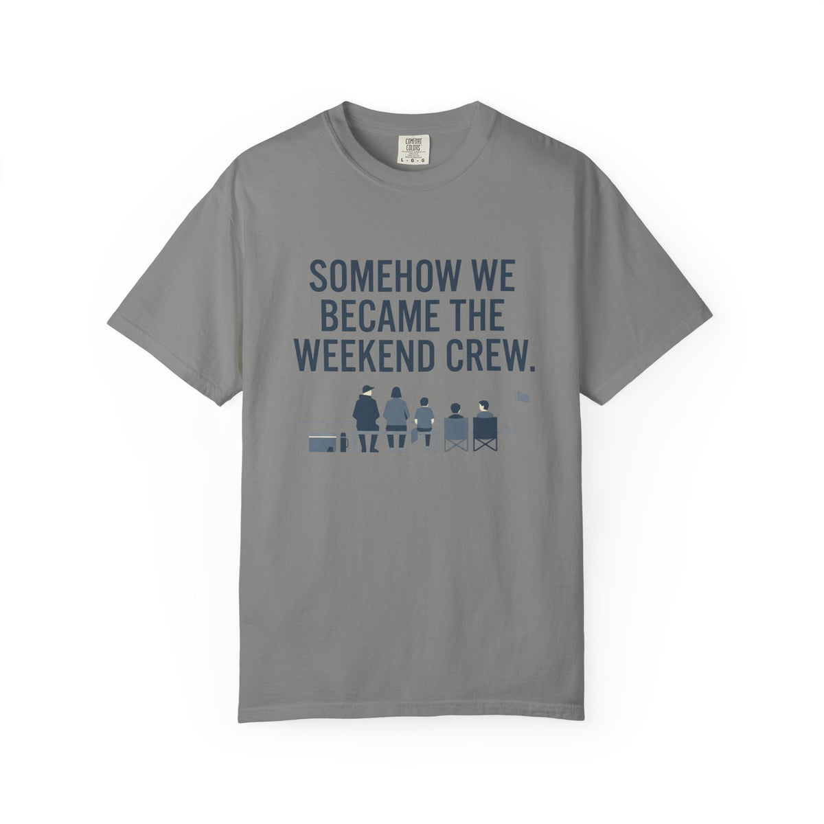 Somehow We Became The Weekend Crew. Illustrated T-shirt