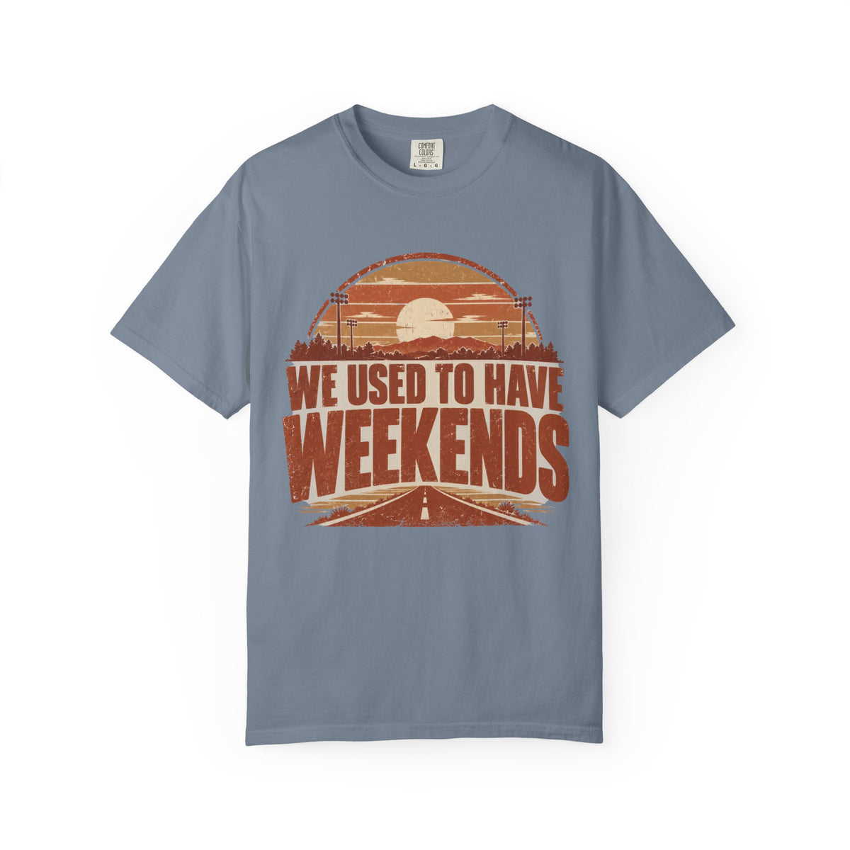We Used To Have Weekends Illustrated T-shirt