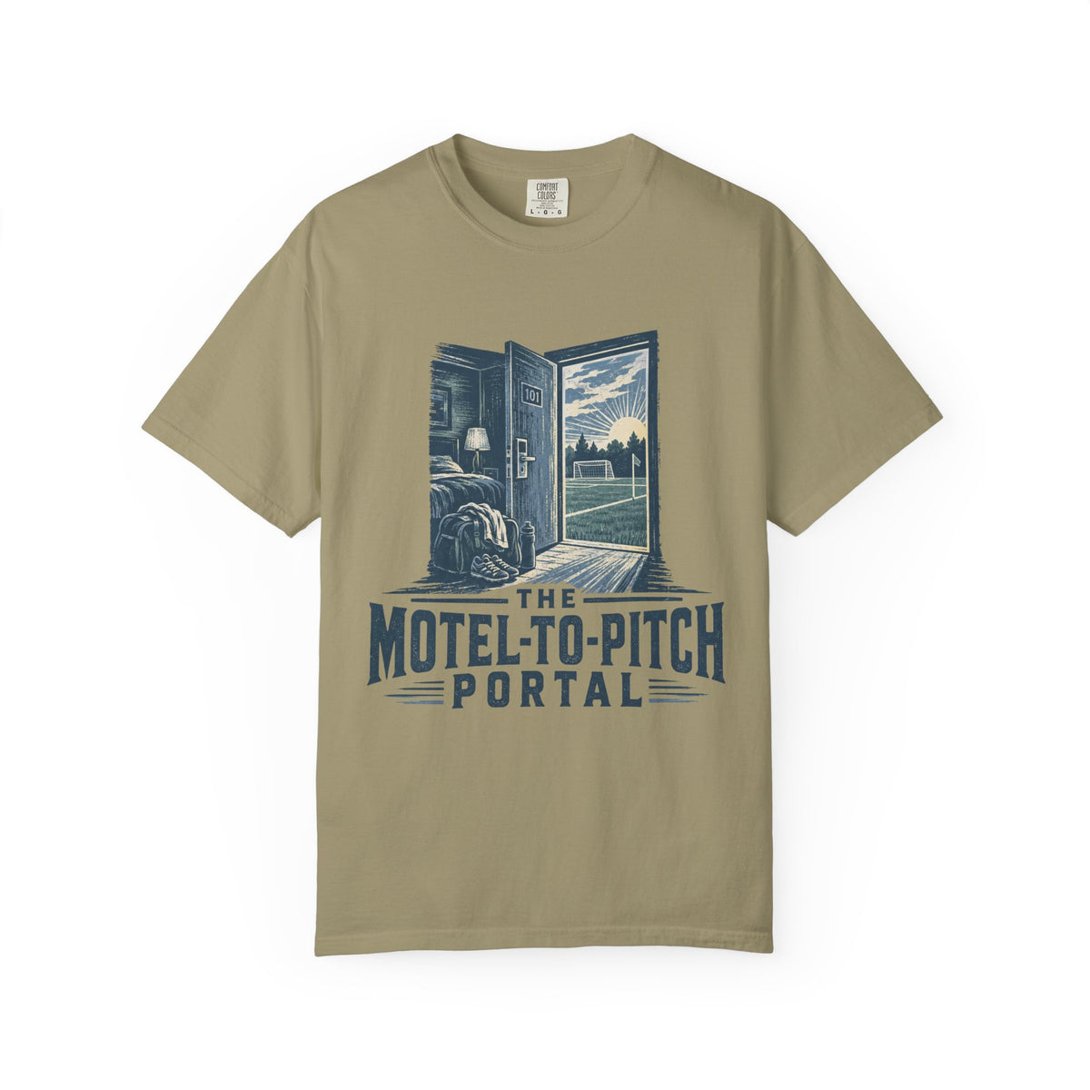 The Motel-To-Pitch Portal Illustrated T-shirt