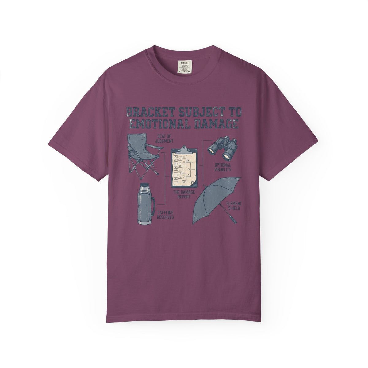 Bracket Subject To Emotional Damage. Field Guide T-shirt